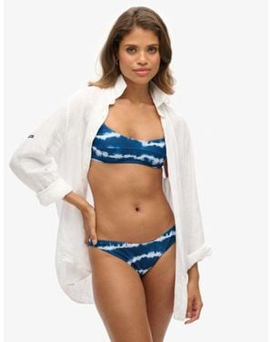 Superdry Tie Dye Bikini Top - Blue