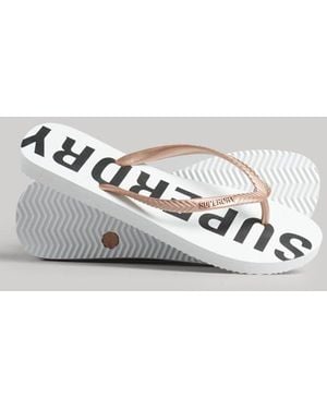 Superdry & Co Code Core Sport Flip Flops - Metallic