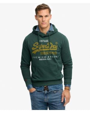 Superdry Vintage Logo Duo Classic Hoodie - Green
