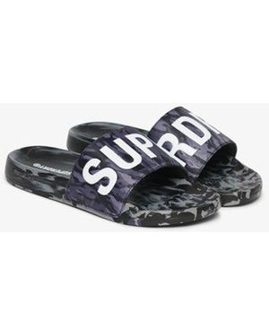 Superdry Core Camo Badslippers - Zwart