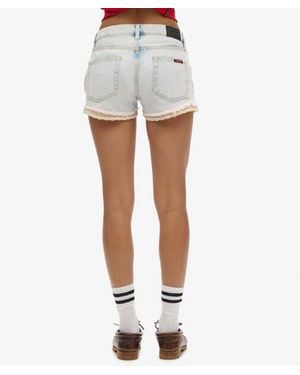 Superdry & Co Denim Hot Shorts - White