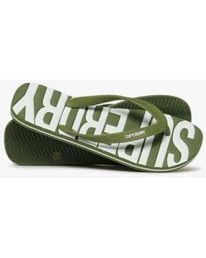 Superdry Core Logo Teenslippers - Groen