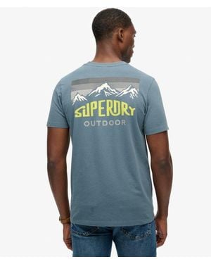 Superdry Mountain Relaxed T-Shirt - Blue