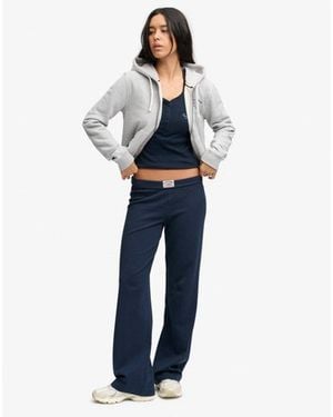 Superdry & Co Athletic Essentials Fold Over joggers - Blue