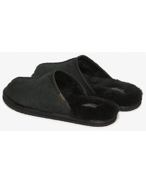 Superdry & Co Suede Mule Slippers - Black