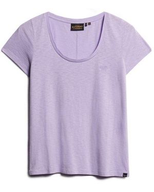 Superdry Studios Scoop Neck T-shirt - Purple