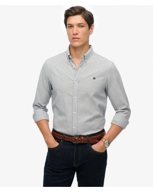 Superdry & Co Classic Oxford Long Sleeve Shirt - Grey