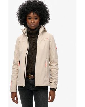 Superdry Hooded Classic Trekker Jacket - Natural