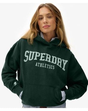 Superdry & Co Athletic Essentials Relaxed Hoodie - Green