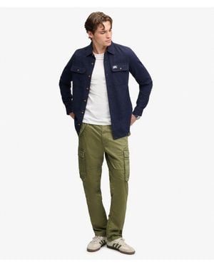 Superdry & Co Slim Taper Cargo Trousers - Blue