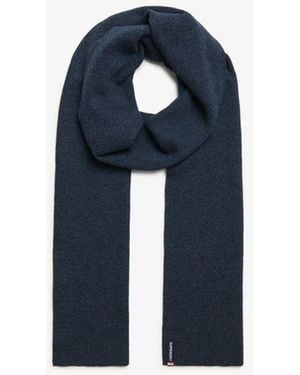 Superdry Essential Logo Knitted Scarf - Blue