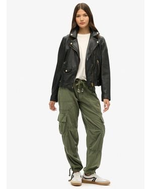 Superdry Lightweight Beach Cargo Trousers - Green