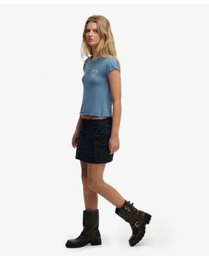 Superdry Cargo Mini Skirt - Blue
