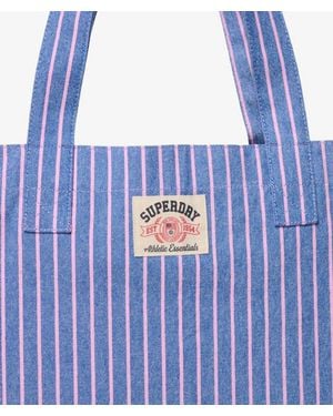 Superdry & Co Oxford Stripe Tote Bag - Blue