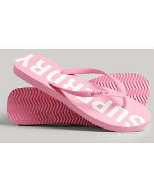 Superdry & Co Code Core Sport Flip Flops - Pink
