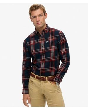 Superdry & Co Long Sleeve Cotton Lumberjack Shirt - Blue
