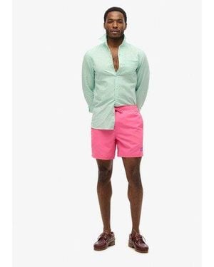 Superdry Essential 16-inch Swim Shorts - Red
