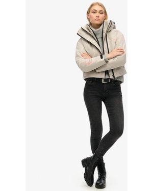 Superdry & Co Hooded Embroidered Sd Windbreaker Jacket - White