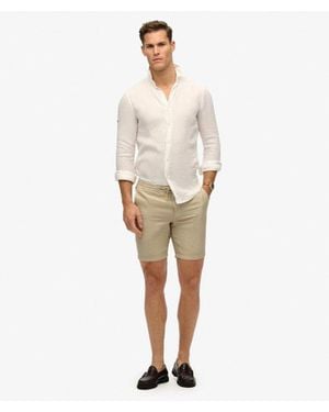 Superdry The Merchant Store- Linen Shorts - Natural