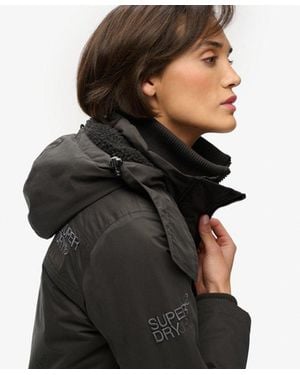 Superdry & Co Hooded Microfibre Arctic Windcheater Jacket - Black