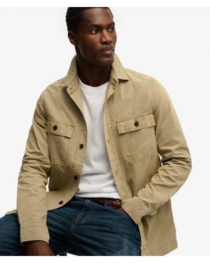 Superdry Military Overhemd Met Lange Mouwen - Naturel