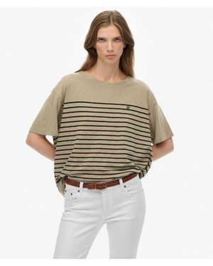 Superdry Studios Dropped Shoulder T-Shirt - Natural