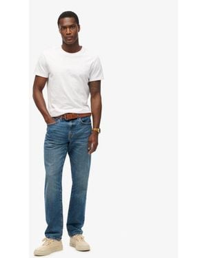 Superdry & Co Organic Cotton Vintage Slim Straight Jeans - Blue