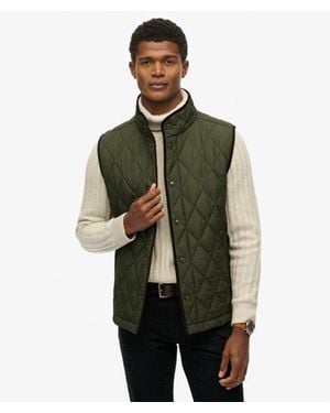 Superdry & Co Quilted Estate Gilet - Green