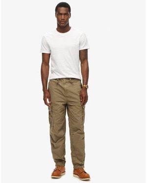 Superdry baggy Parachute Broek - Wit