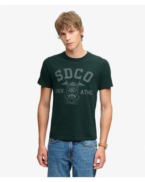 Superdry Gothic Varsity T-Shirt - Green