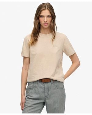 Superdry & Co Essential Logo Embroidered T-shirt - Grey