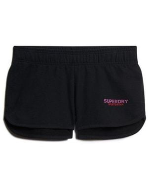 Superdry & Co Sportswear Logo Racer Shorts - Black