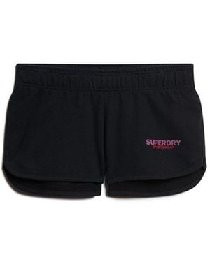 Superdry & Co Sportswear Logo Racer Shorts - Black