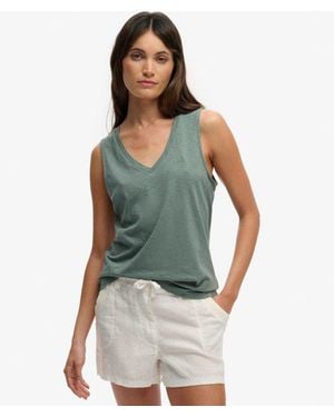 Superdry Studios V-neckline Vest Top - Blue
