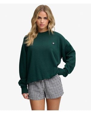 Superdry & Co Essential Heritage Crew Sweatshirt - Green