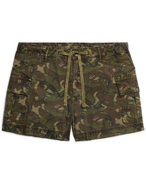 Superdry & Co Classic Camo Print Cargo Shorts - Green