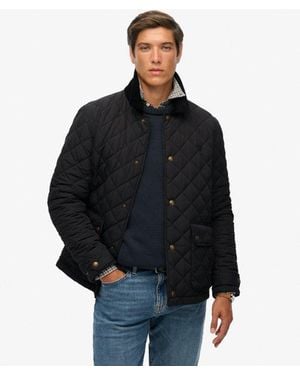 Superdry Quilted Estate Coach Jacket - Black