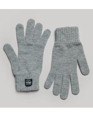Superdry & Co Classic Knitted Gloves - Grey