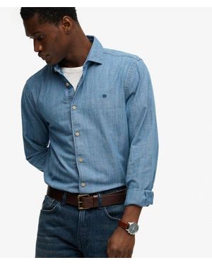 Superdry - Chemise col boutonné à manches longues Ultimate Pinpont