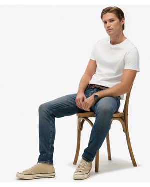 Superdry & Co Organic Cotton Vintage Slim Jeans - White