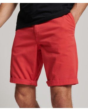 Superdry & Co Classic Officer Chino Shorts - Red