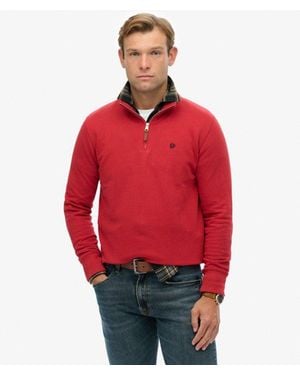 Superdry & Co Preppy Half Zip Jumper - Red
