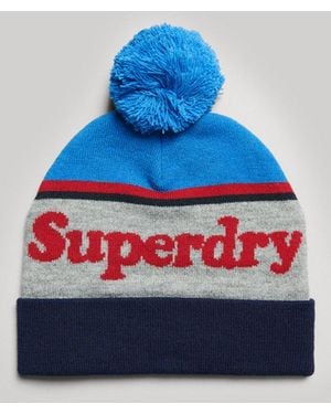 Superdry & Co Essential Logo Beanie - Blue