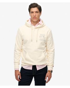 Superdry Athletic Essentials Hoodie - Natural
