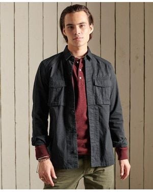 Superdry Military Shirt Jet - Brown