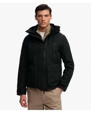Superdry Hooded Ultimate Embroidered Windbreaker Jacket - Black
