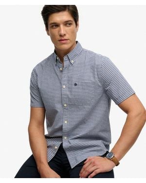 Superdry & Co Preppy Poplin Short Sleeve Shirt - Blue