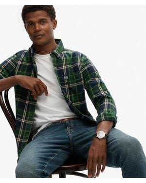Superdry & Co Long Sleeve Cotton Lumberjack Shirt - Green