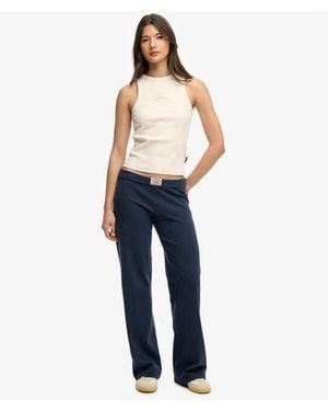 Superdry & Co Athletic Essentials Fold Over joggers - Blue