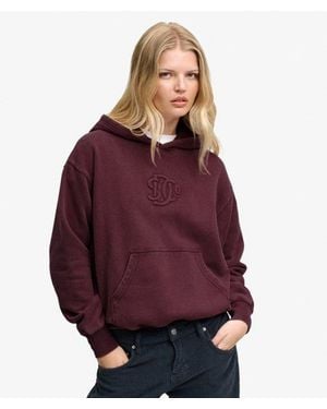 Superdry & Co Monogram Hoodie - Purple